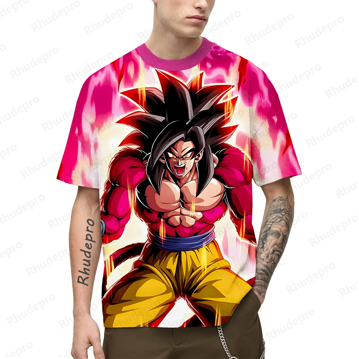 Japan Anime Z Cosplay Goku 3D Printed Men's T-shirt Children's Street Leisure Sports Top Unisex