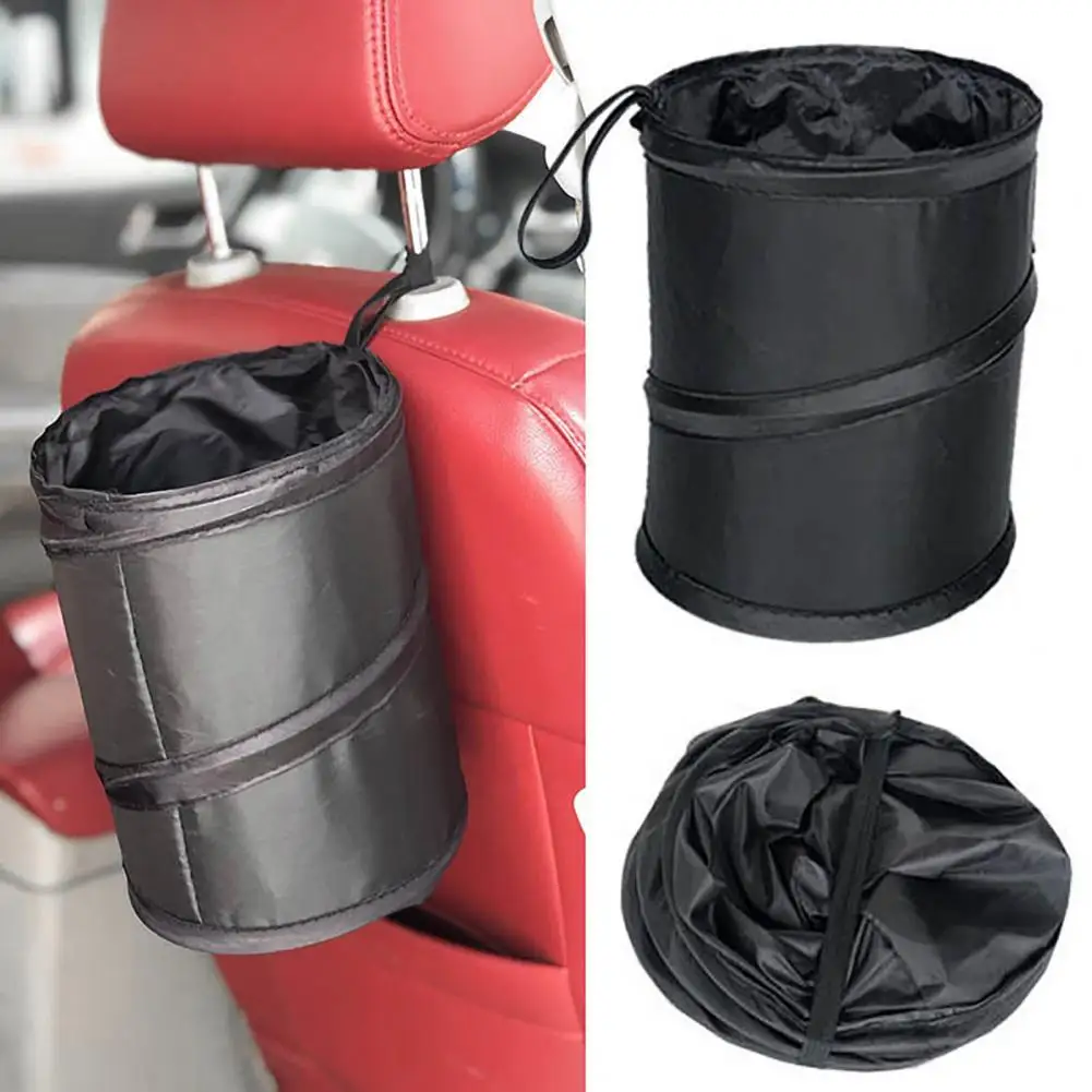 

Black Car Trash Can Pack Bag Waterproof Car Trash Bag for Little Leak Proof Folable Car Cooler Bag Garbage Bag with Side Pocket