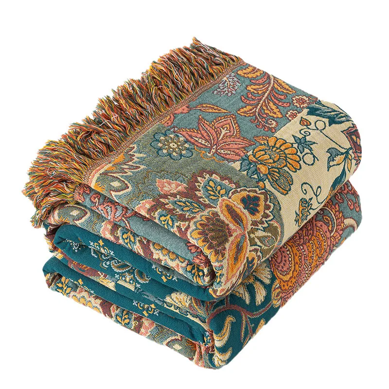 Bedspread On The Bed Cotton Gauze Throw Blanket Large Size Thicken Double Bed Cover Quilts Bohemian Sofa Towelling Coverlet