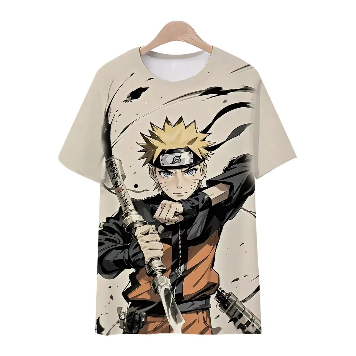 Naruto Team 7 Naruto Sasuke Sakura Kakashi 3D Schnelltrocknendes T-Shirt für Männer Frauen Kinder Sport Anime T-Shirt Sommer Outdoor Streetwear – Detail 8