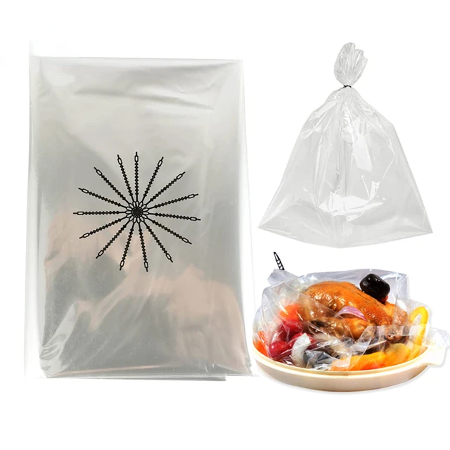 Heat Resistance Roasting Turkey Bag Oven Bag For Baking Cooking Nylon-Blend  PET Slow Cooker Liner Medium Size Crock Pot Liners - AliExpress