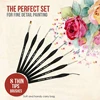 8pcs Small Detail Paint Brush Set, Hobby Art Professional Thin Miniature Fine Paint Brushes for Watercolor Oil Acrylic 6