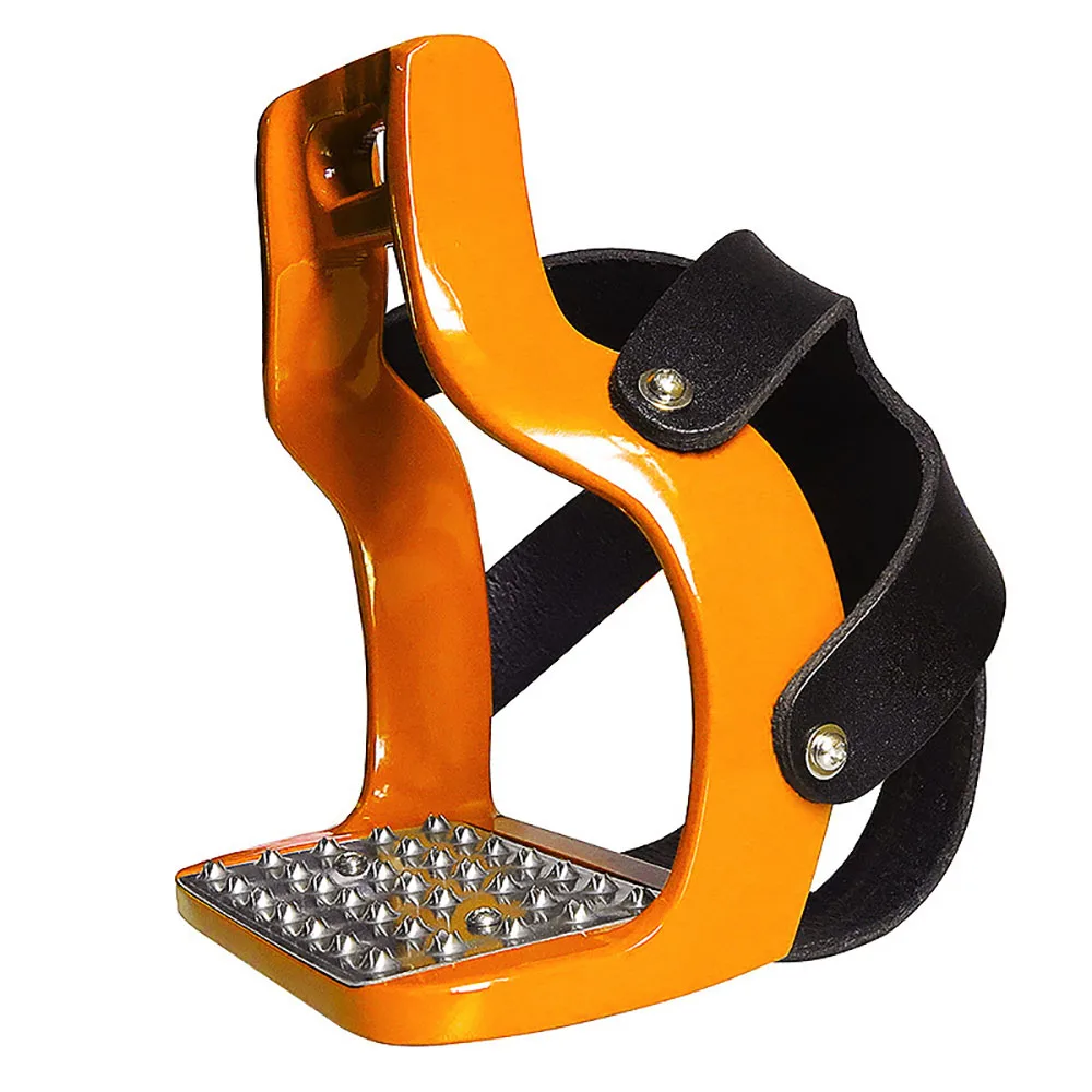 Horse Riding Safety Stirrups Flexible Die-Cast Aluminum Saddle with Net Cover Pedal Non-slip Horse Saddle Pedal Horse equipment 5