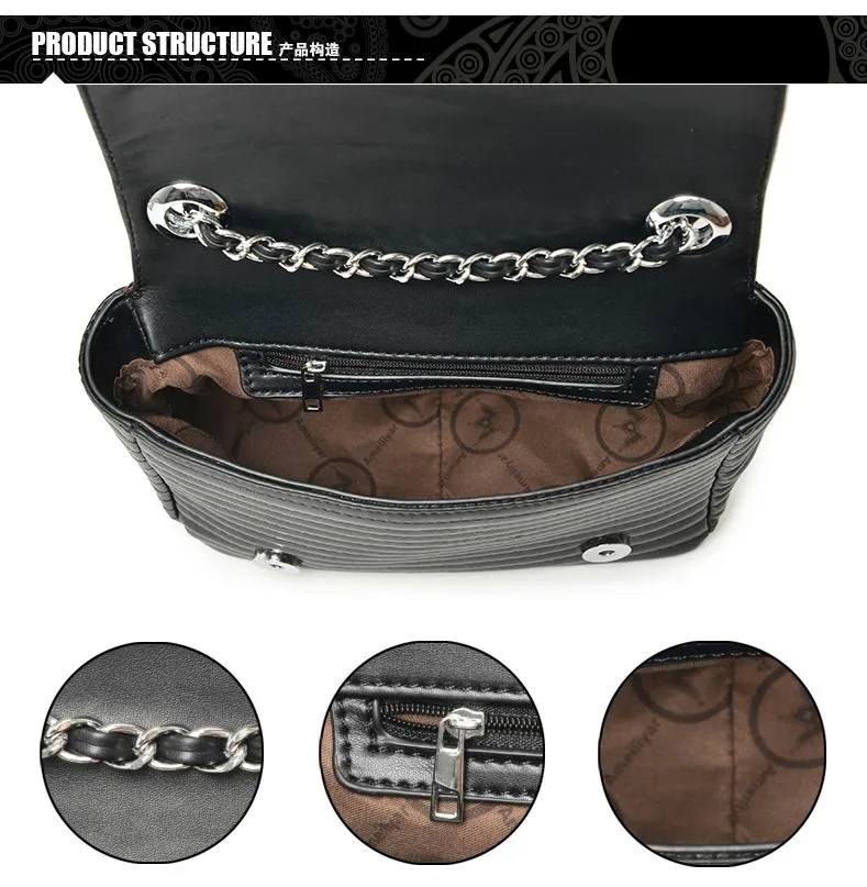 Women Leather Bags Handicraft Rivet Jacket Shape Punk Style Messenger Bags Luxury Designers Girls Motor Shoulder Crossbody Bag