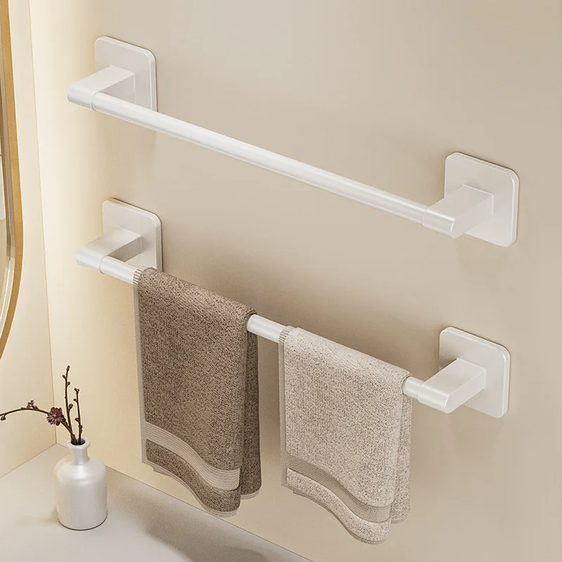 Self-adhesive Towel Rack Towel Holder Wall Mounted Without Drilling For Home Bathroom Kitchen Storage Rack storage rack,towel rack,towel holder
