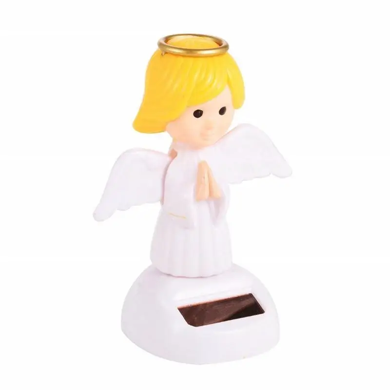 Powered Dancing Solar Swinging Angel Solar Powered Dancing Flip Dolls Super Cute Flap Angel Home Car Decor Toy solar kimono doll ornament