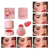Heart Blush Stick Sponge Stamp Facial Blush Waterproof Brightening Face Contouring Shadow Blusher Tint Cheek Korean Cosmetics 2
