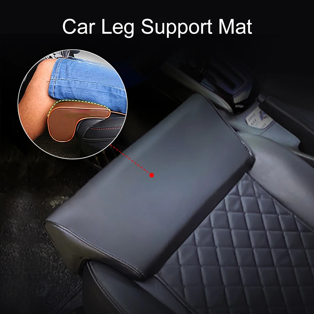 New Car Seat Extender Cushion Leg Support Pillow Memory Foam Knee Pad Long-Distance Driving Office Home Driver Protector Mat