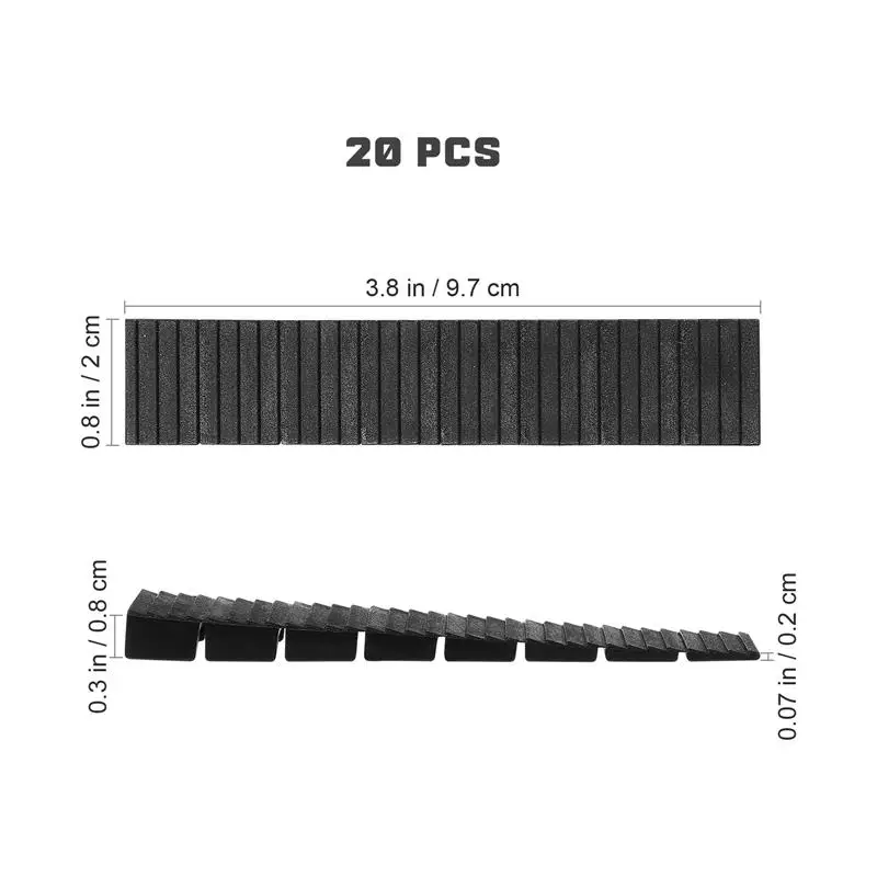 20 Pcs Furniture Plastic Shims furniture feet levelers For Leveling Weight Capacity Composite Wedges Shims Levelers Furniture Leveling