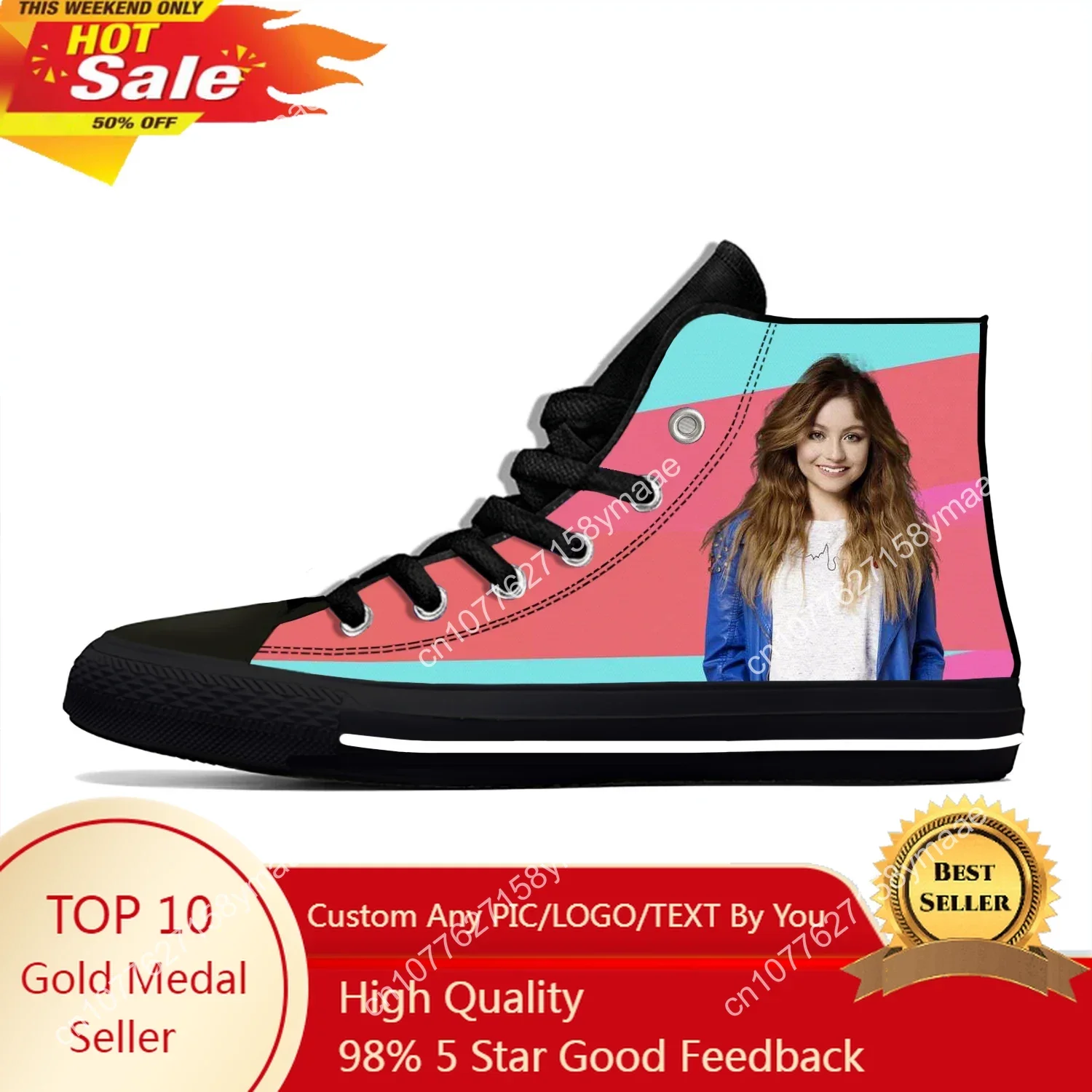 Soy Luna Girl Printing Cute Novelty Design Lightweight Canvas Shoes Men Women Casual Breathable Sneakers High Top Board Shoes hot ussr cccp 3d print novelty design fashion lightweight classic canvas shoes men women casual breathable sneakers board shoes