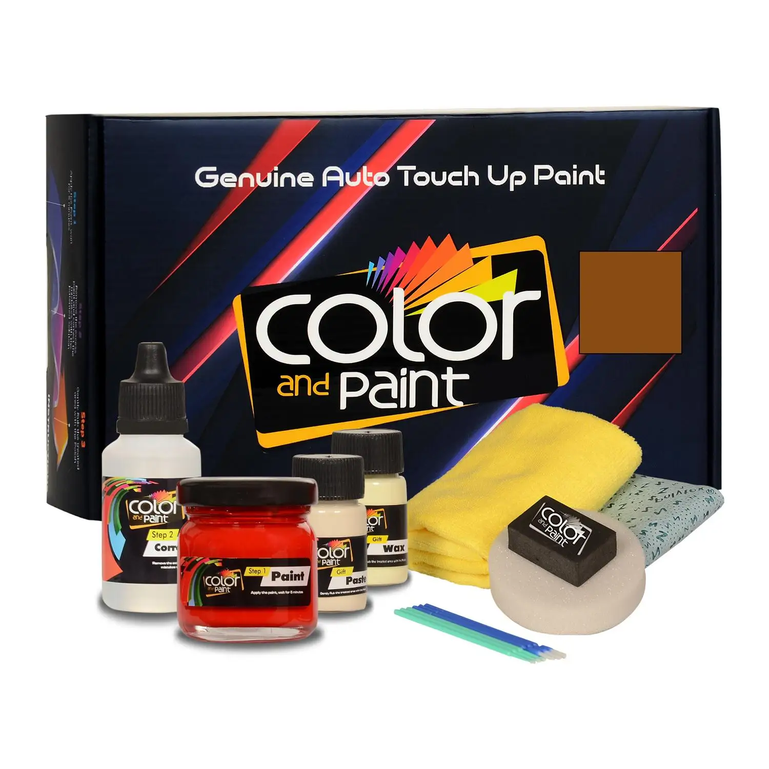 

Color and Paint compatible with Ford America Automotive Touch Up Paint - LIGHT YELLOW GOLD - 6B - Plus Care