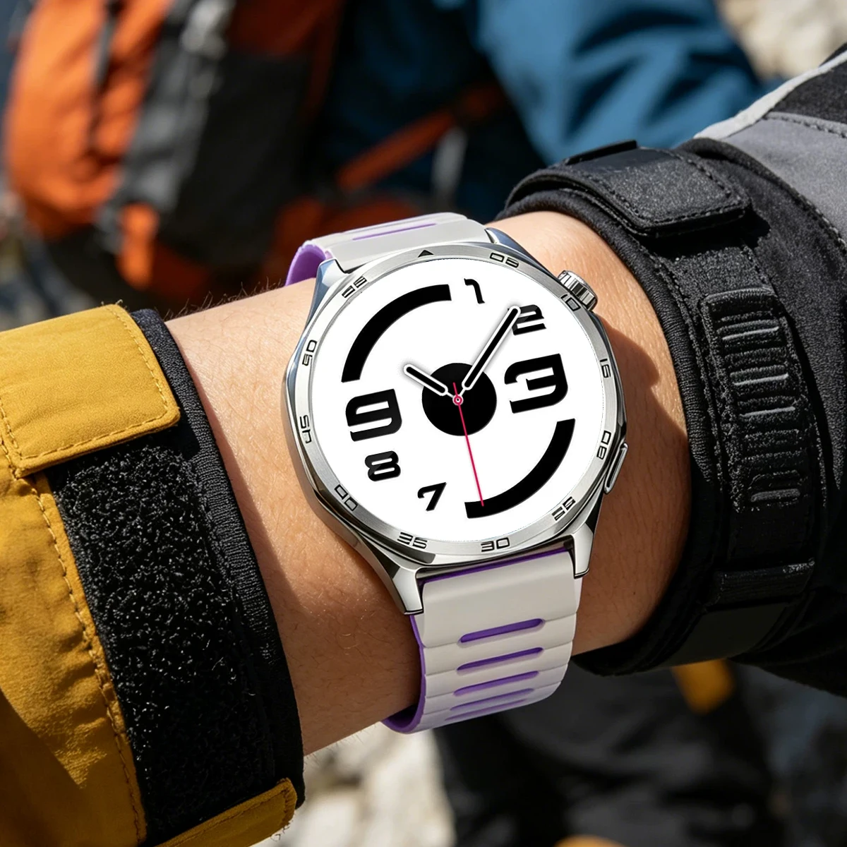 Silicone Magnetic Sports Band Bracelet - 20/22mm Adjustable Strap