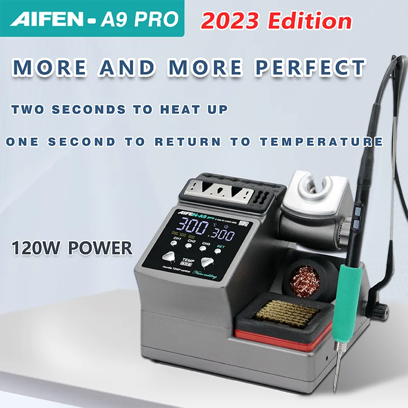 AIFEN A9PRO Soldering Station Compatible SUGON Soldering Iron Tip 210/245/115 Handle Control Temperature Welding Rework Station 6