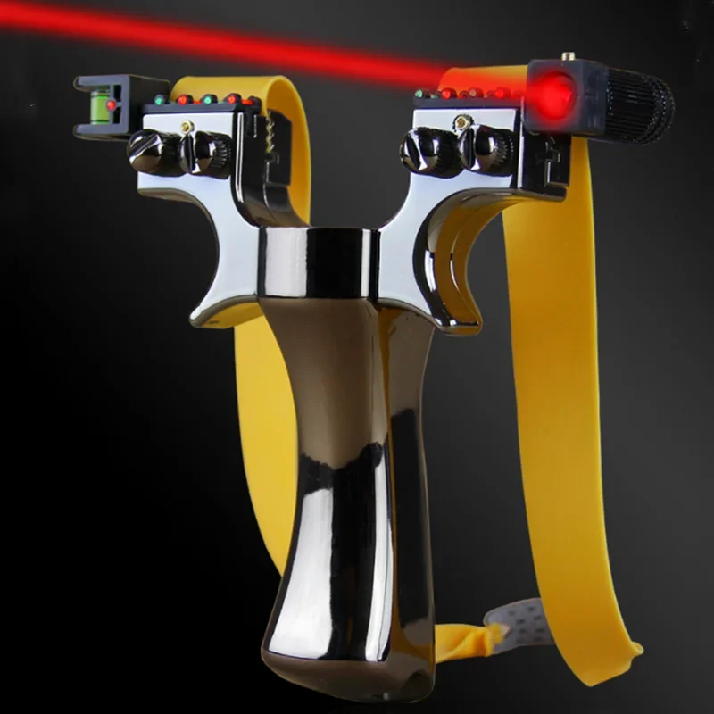 Laser Sighted Slingshot Spirit Level Outdoor Sports Hunting High-power Slingshot Catapult Slingshot Accessories