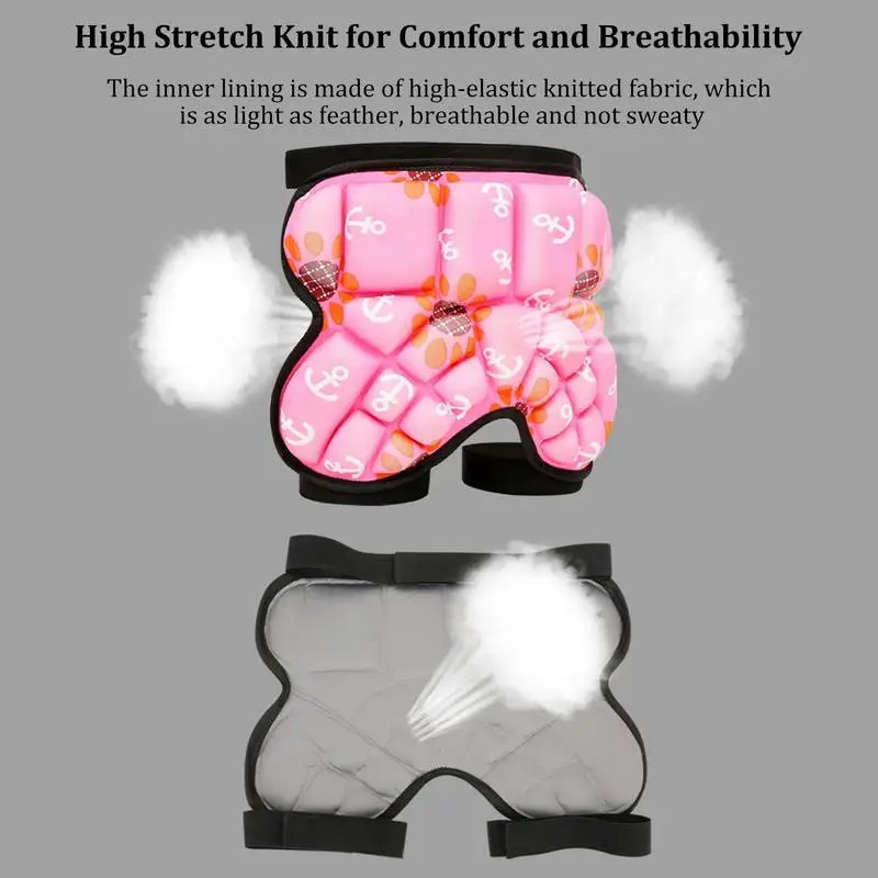 Soft Padded Hip Shorts Sports Ski Skate Snowboard Protection Kid Protective Hip Pad For Skiing Skiing Protector Skating Butt Pad