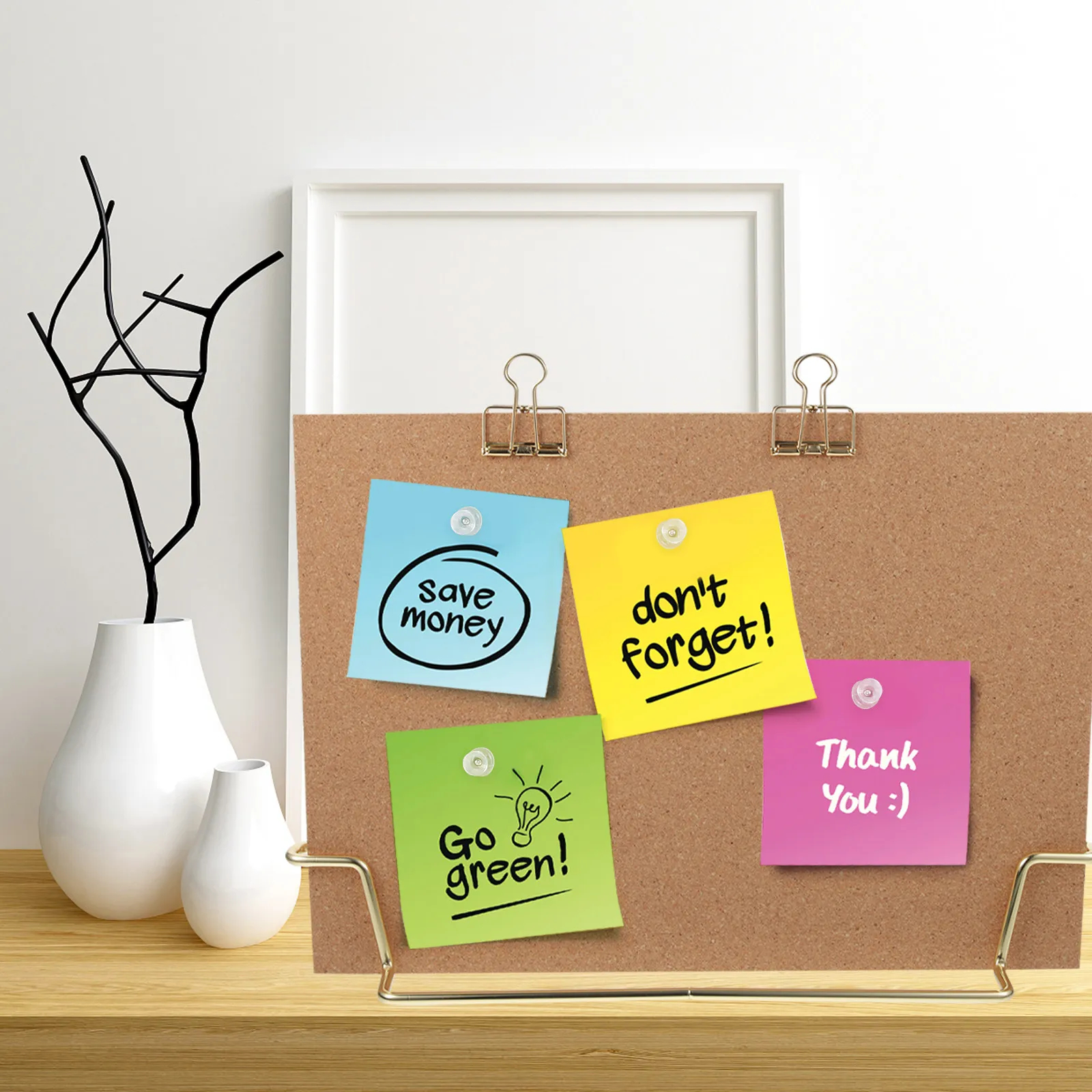 게시판 메시지 디스플레이 스탠드 코르크 보드 독립형 벽걸이 나무 프레임 어린이용 칠판 메뉴 사무실 교실용