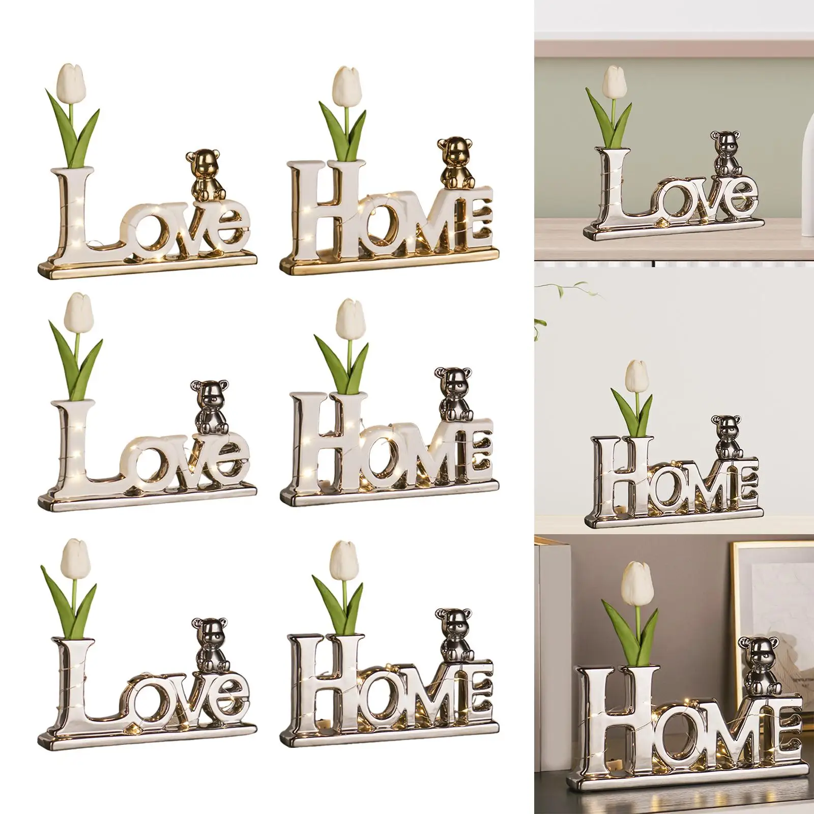 Word Signs for Home Decor Table Word Decor for Shelves Block Letters Sign for Home Entrance