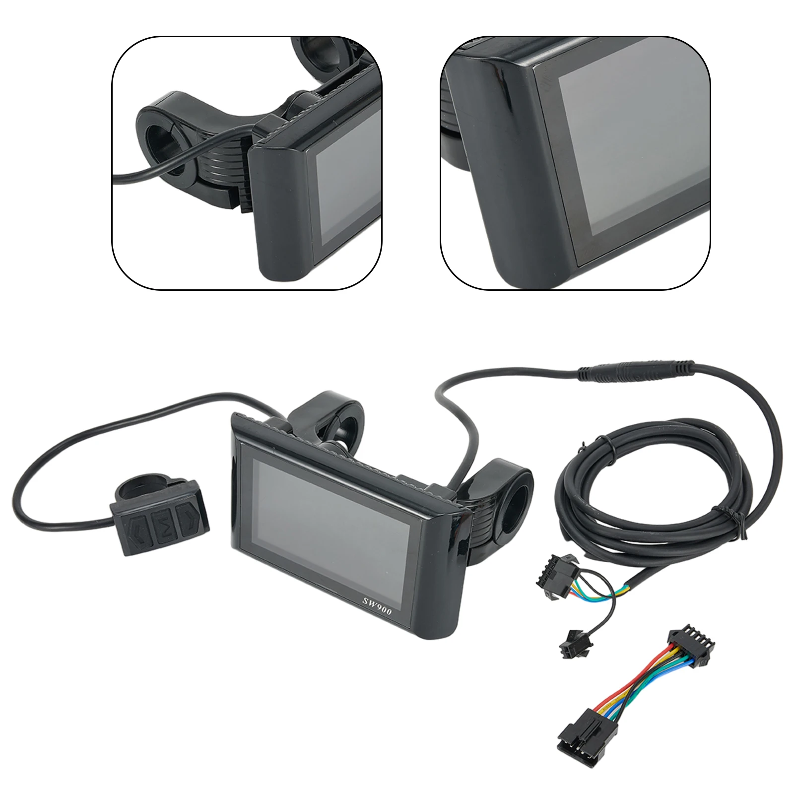 

Electric Bikes SW900 LCD Display Control Panel Panel Riding Speed 24-60V Electric Bicycle Scooter With Waterproof Plug Accessory