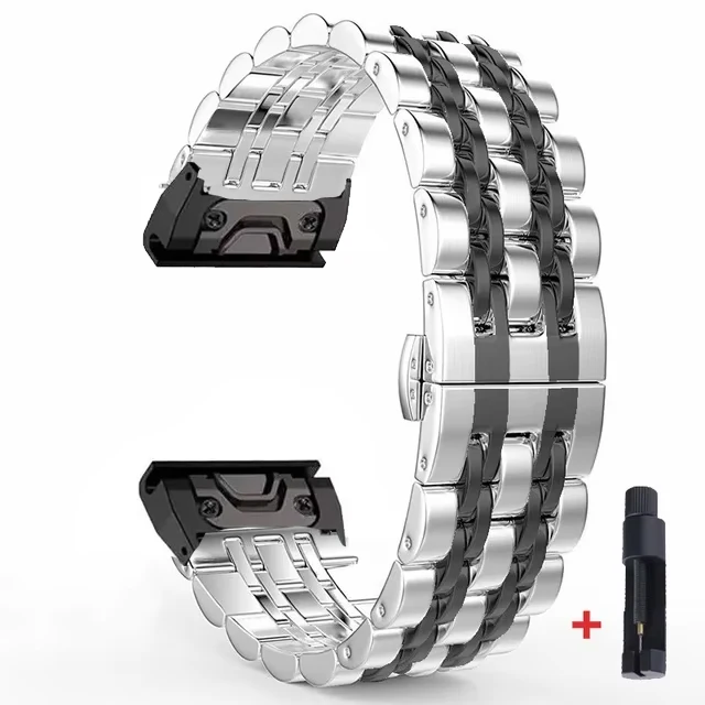Premium Stainless Steel QuickFit Watch Band – 22mm & 26mm Adjustable Bracelet