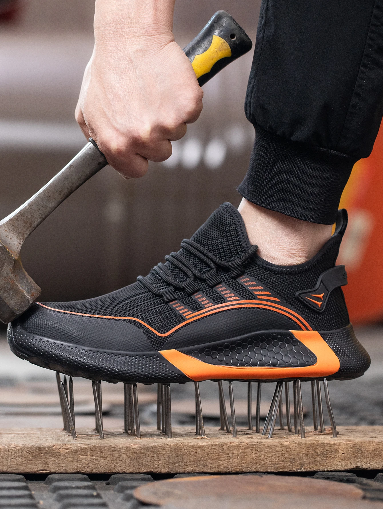 Breathable Lightweight Work Shoes For Men Comfortable Soft Safety Shoes European Standard Safety Shoes Sport Steel-Toed Shoes - Image 4