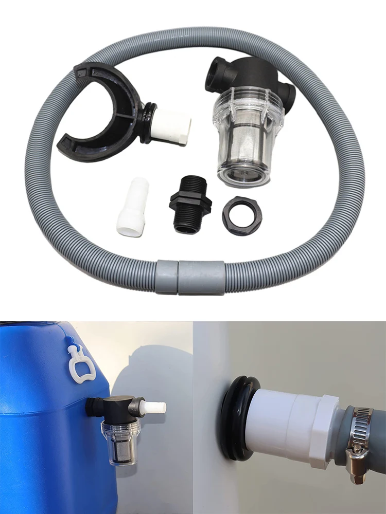 

1set Rainwater Collection System 100cm Flex Hose Downpipe Filter For Agriculture Lawn Garden Industrial Irrigation Garden Tools