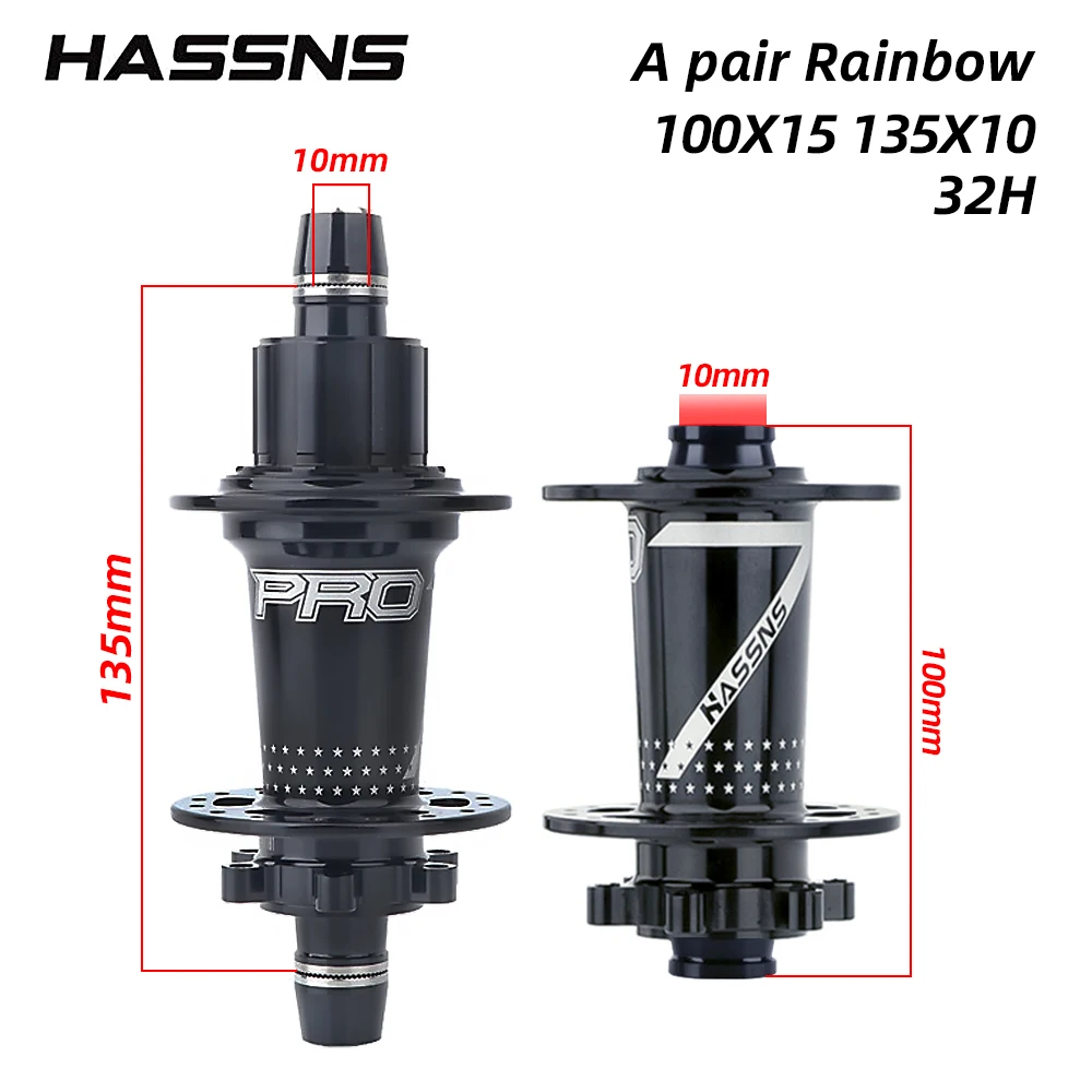 Description Picture 3 of itemHASSNS Dirt bike hubs 32 holes 135X10 100X15 Single speed HG Structure compatible with 8/9/10/11 speeds