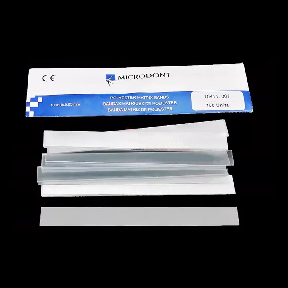 3/5/10 Boxes Dental Polyester Matrix Bands 10Pcs/box Oral Tooth Resin ...