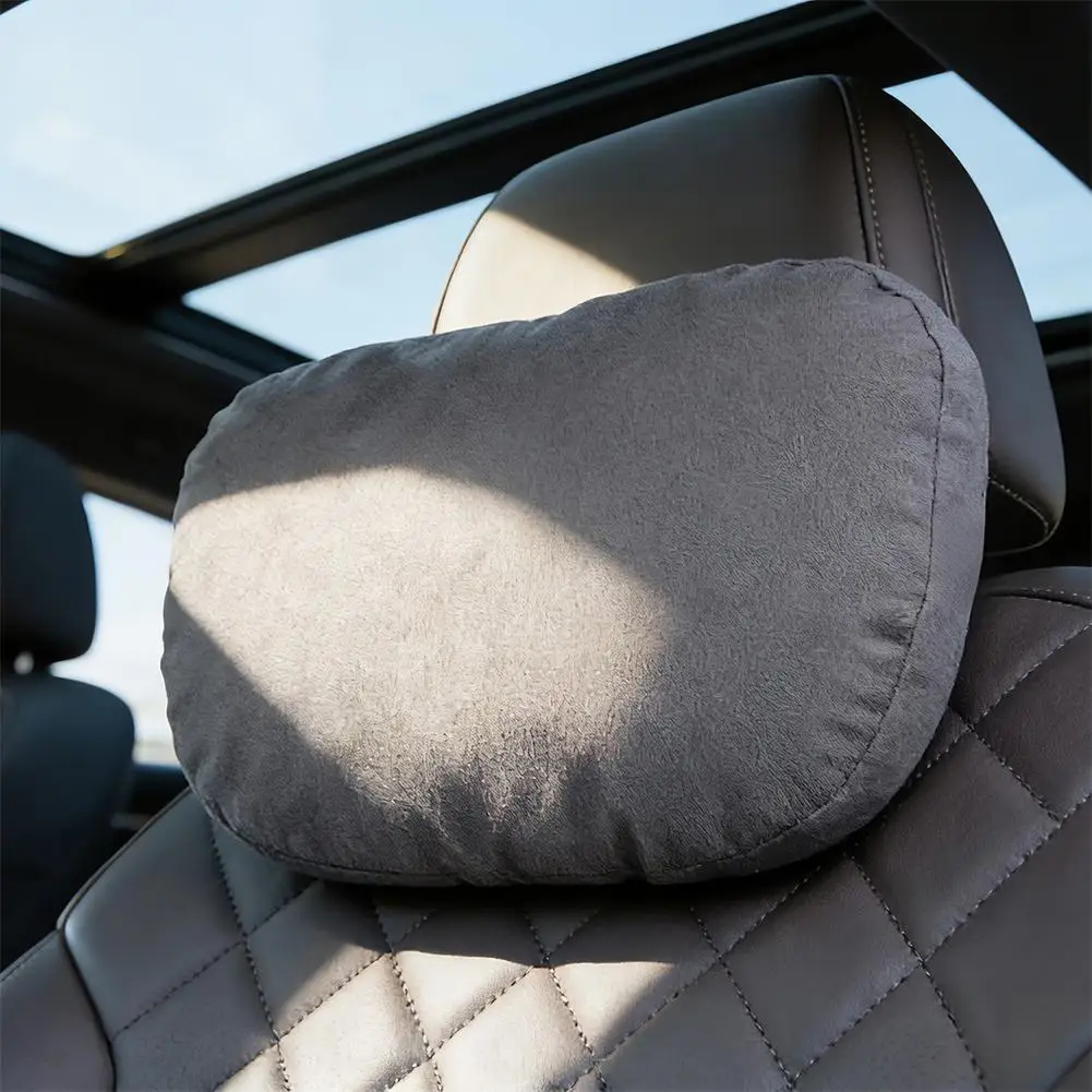 Universal Adjustable Car Neck Rest Cushion - Soft Cotton Headrest Protector
