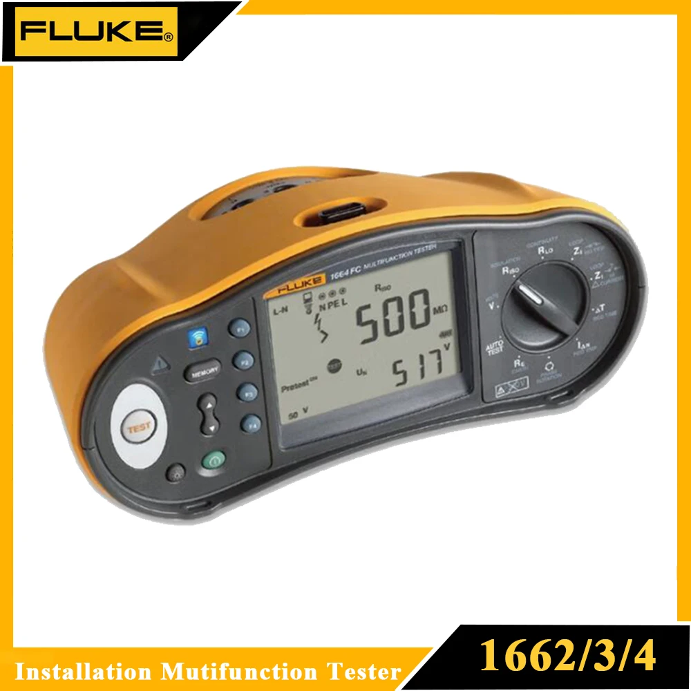 Fluke 1662 1663 1664 Fc Installation Mutifunction Tester 1664fc Meter