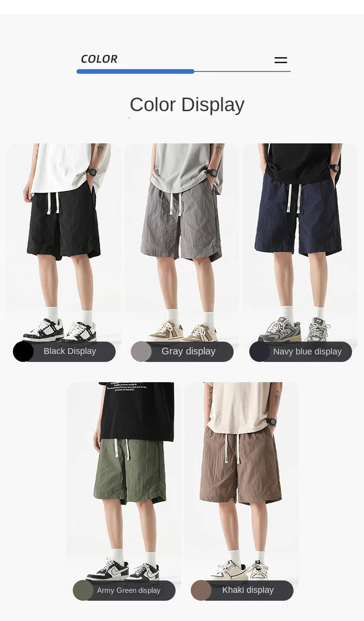 8XL oversized casual shorts for men's summer quick drying and breathable capris for men's oversized loose trendy casual pants