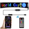 LED Matrix Pixel Panel, Scrolling Bright Advertising LED Signs, Flexible USB 5V LED Car Sign Bluetooth App Control 6