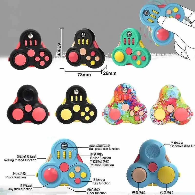 

New Fashion Decompression Dice for Autism Adhd Anxiety Relieve Adult Children Stress Relief Toys Anti-Stress Fingertip Kids Toy