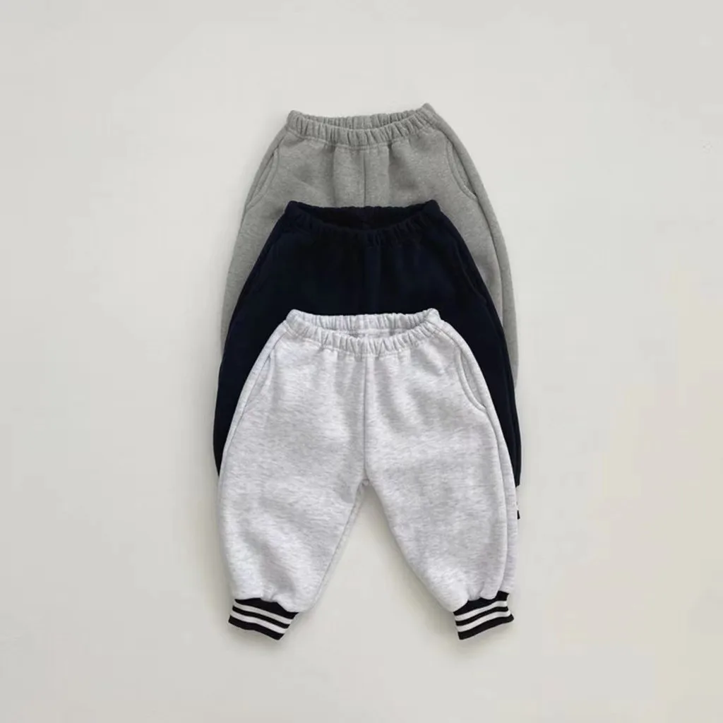 Description Picture 3 of item2025 Winter New Baby Casual Clothes Set Children Fleece Sweatshirt + Pants 2pcs Suit Toddler Outfits Infant Boy Warm Sportswear