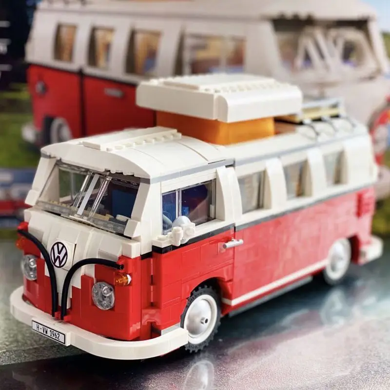 

Volkswagen T1 Camper Van Building Blocks Compatible with 10220 Brick Education Assembly Toy for Children Birthday Christmas Gift