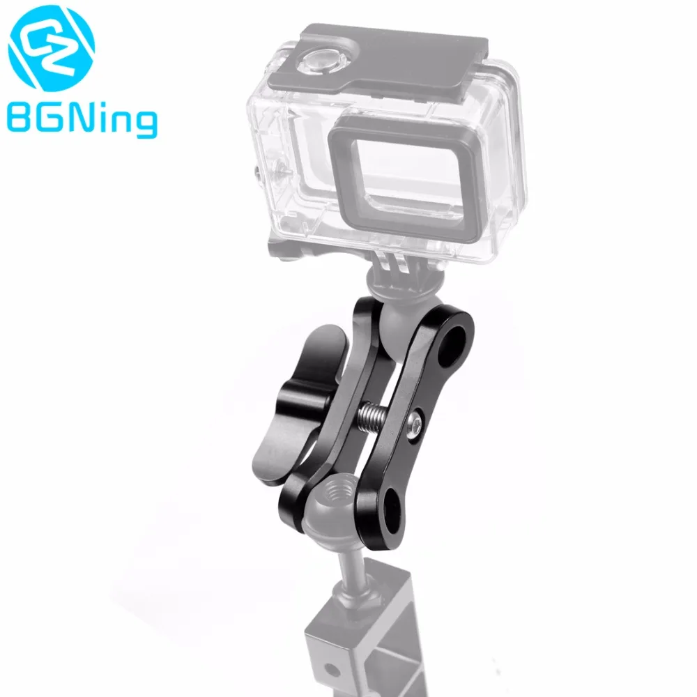 CNC Schmetterling Clip Clamp 2 3 Offene Loch Tauchen Licht Halterung Stativ Anschluss Ball Kopf Mount Adapter für Gopro Sport SLR Kamera – Detail 40