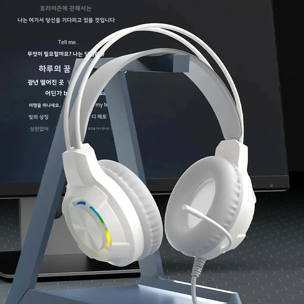 SOYTO 유선 오버이어 게이밍 헤드셋(딥 베이스 소음 제거 마이크 포함) PC 데스크탑 및 노트북과 호환 가능 FPS 게임에 이상적