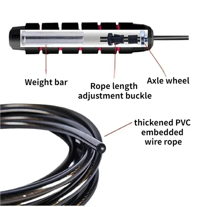 Adjustable Steel Jump Rope 3
