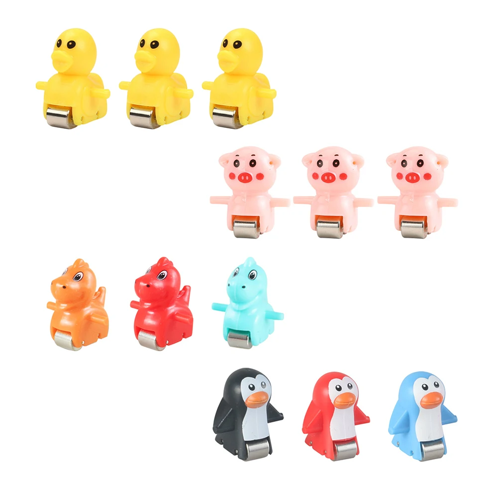 3PCS Early Educational Toys Duck/Pig/Dinosaur/Penguin Climb Stairs Toy Roller Coaster Toy for Kids 3 Years Old and Up 2