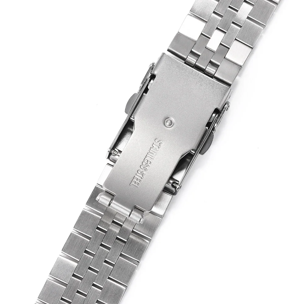 Stainless Steel for Jubilee Strap for Seiko SKX007/009 Straight End Metal Watch Accessories 18 19 20 21 22 24mm Solid Bracelet