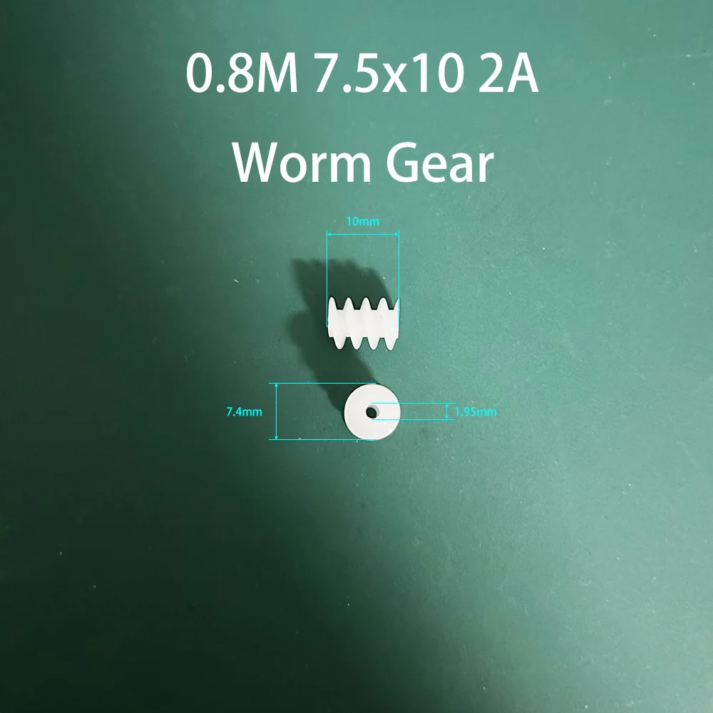 Worm Gear 3.5*5mm 0.3M / 5x5mm 0.8A 0.4M / 6x6mm 6x8mm 6x10mm 0.5M 2A 7.5x10mm 0.8M Toy Models Transmission Helical Gear 10PCS motor gear transmission gear