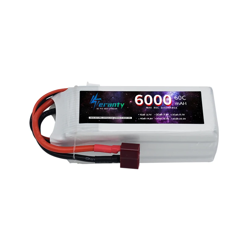 6000mAh Lipo 14.8V Battery 4S 6000mah With Deans T/XT60/TRX/EC5 Connector For RC Airplanes Helicopters Car Boat Truck Parts 60C