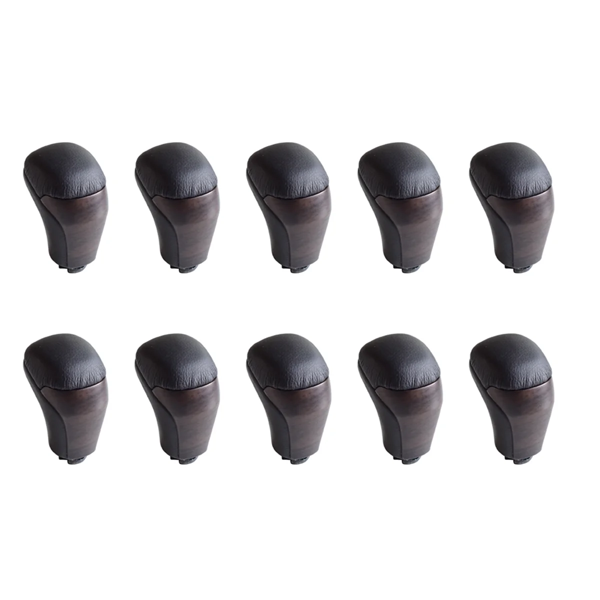 

10X Car Automatic Gear Shift Knob Shifter Lever for Toyota Land Cruiser Prado 150 2018 2019 2020 Black Wood