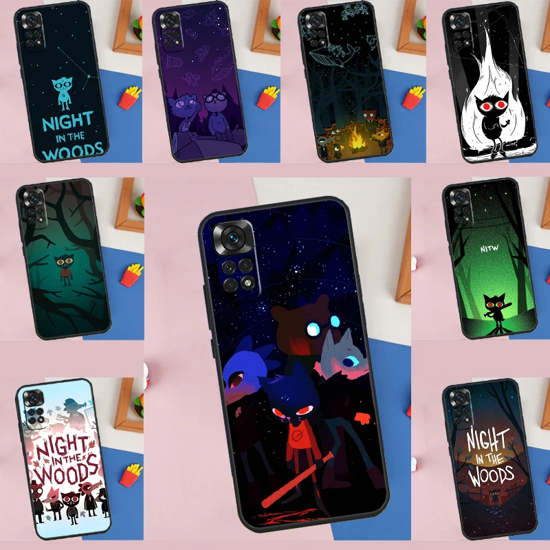 Cat Game Night In The Woods Custodia Per Xiaomi Redmi Note 12 11 10 9 8 Pro 8T 9S 10S 11S 12C 9C 9T 10A 10C Protect Cover