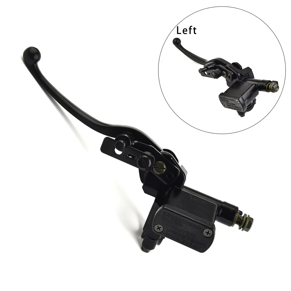 1pc 오토바이 브레이크 캘리퍼스 왼쪽 핸들 브레이크 마스터 실린더 액세서리 50cc 70cc 90cc 110cc 125cc 150cc ATV 먼지 자전거