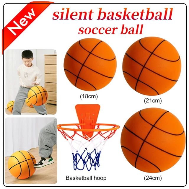 Kids Silent Basketball Squeezable Mute Bouncing Basketball Indoor Silent  Ball Foam Basketball Bounce Football Sports Toys Gifts - AliExpress