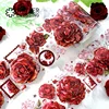 2m Laser PET Washi Tape Red Rose Transparent Roll Sticker Decorative Adhesive Tape For Scrapbooking Journal Aesthetic Stationery 4