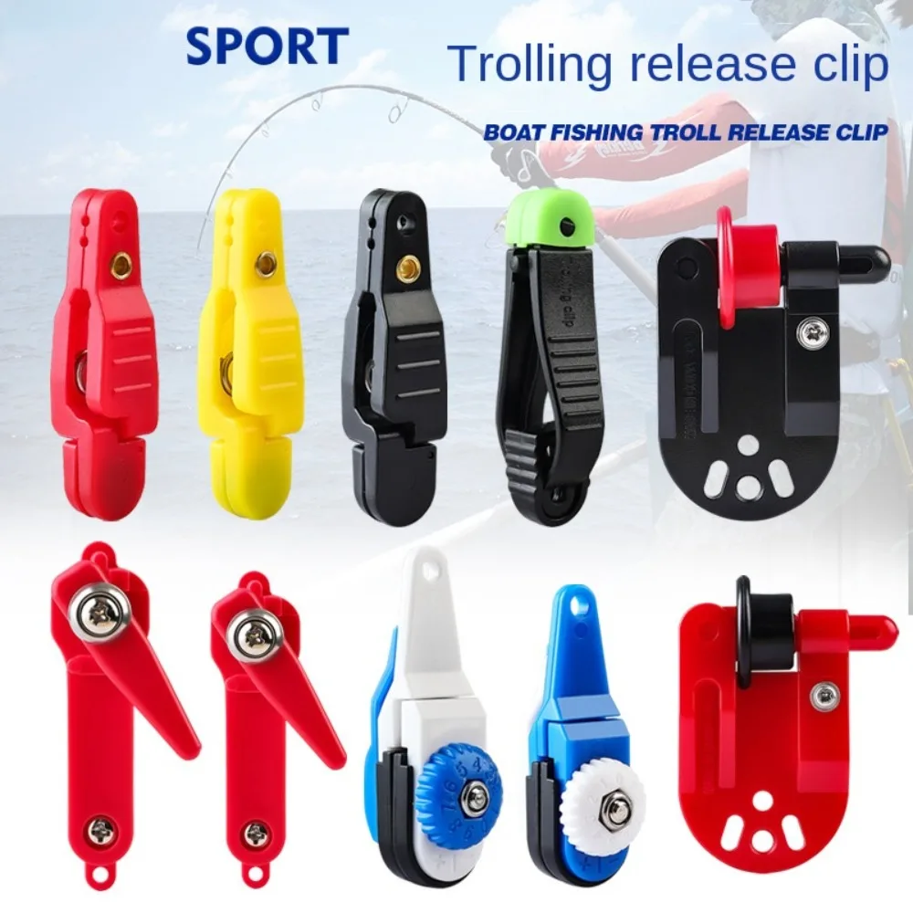 Adjustable Fishing Release Clip Offshore Heavy Tension Release Clips for Trolling Snap Release Trolling Clips Fishing