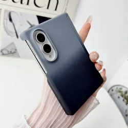 Wide Gradient Dual Color Phone Case with Axis Hinge Protection - Shockproof Hard Shell Back Cover for Galaxy Z Fold 8 Wide (A1)