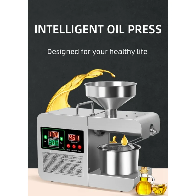 Economic And Efficient Edible Cooking Oil Making Small Rapeseed Oil Press Machine 6