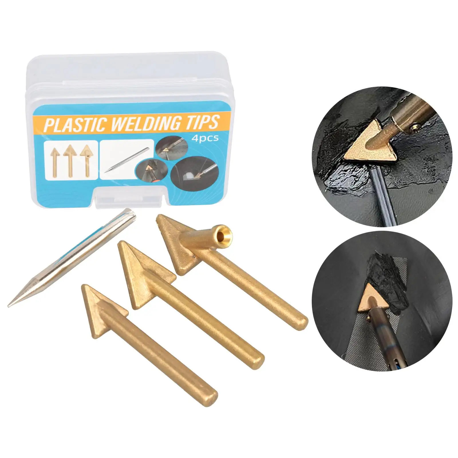 

4x Replacement Tips,Welding Tips Set ,Metalworking Welding Soldering Iron Tips for Repairing Auto Soldering Equipment